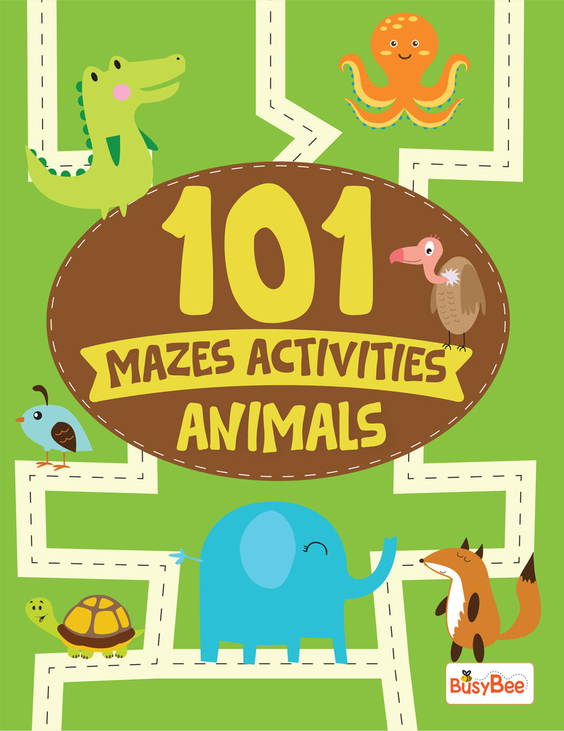 101 Mazes Activities – Animals Book for Kids | Animal Maze Puzzle & Activity Book | Age 3+
