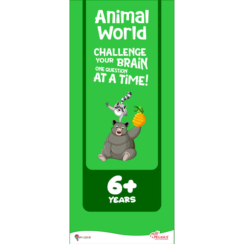 Quiz Master Animal World for Kids (Age 6+ Years) Quiz Challenge Educational Cards and Brain Teaser Learning Game