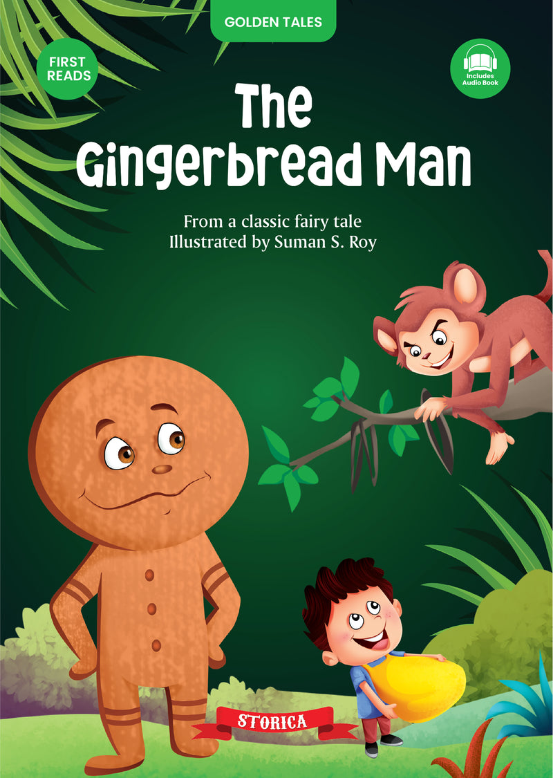 The Gingerbread Man Story Book – Early Learning Book for Kids (Age 4+ Years) |  Classic Fairy Tale Story Book for Toddler