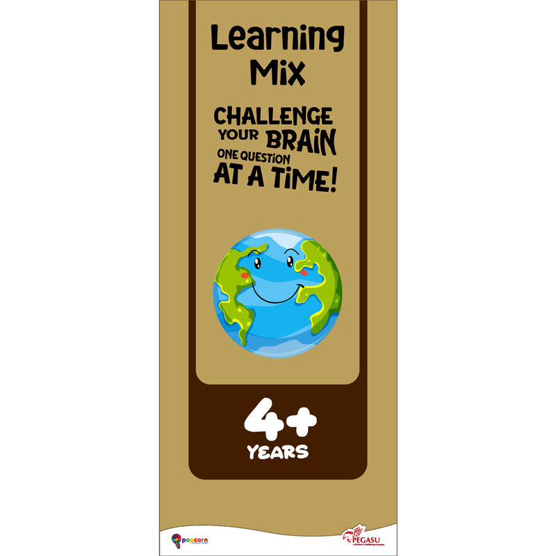 Quiz Master Learning Mix for Kids (Age 4+ Years) Quiz Challenge Educational Cards and Brain Teaser Learning Game