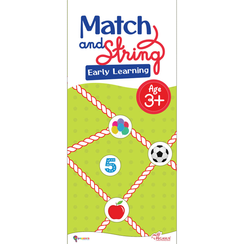 Match and String Early Learning for Kids (Age 3+ Years) String-Along Learning Activity Fine Motor Skills and Matching Game