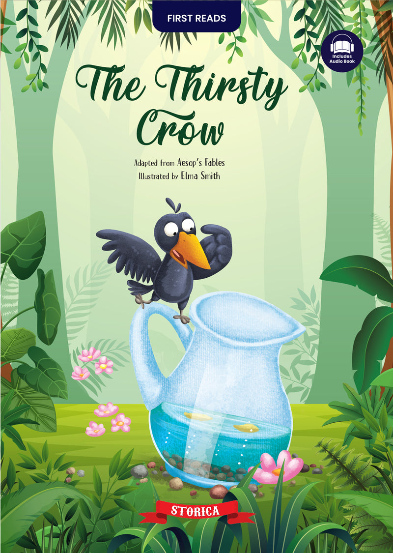 The Thirsty Crow Book for Kids - Classic Bedtime Story Book, Early Reader, and Children's Adventure Book (Age 4+ Years)