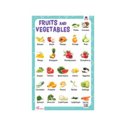 Fruits & vegetables thick Laminated charts, Early Learning Fruits & Vegetables Chart