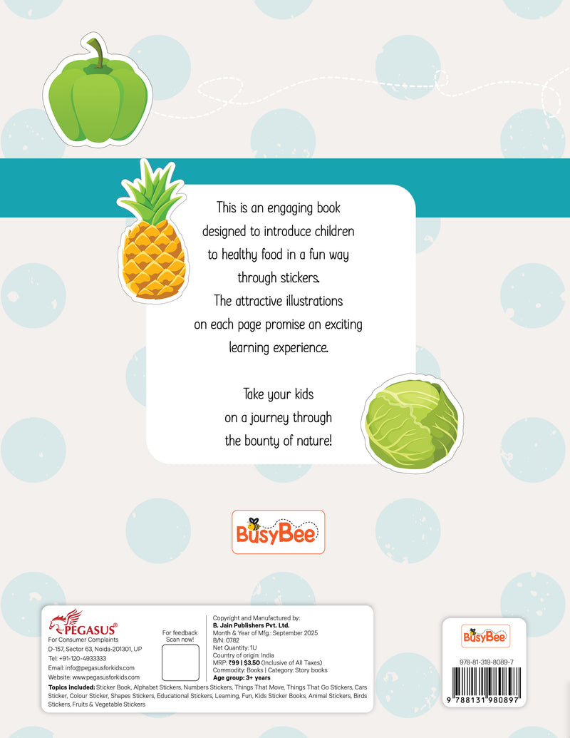 My First Fruits & Vegetables – Sticker Book