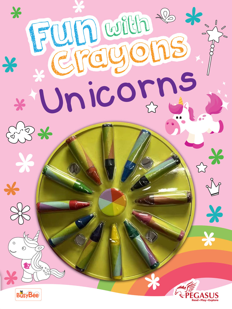 Fun with Crayons: Unicorn – Coloring Book with Crayons 3+Years
