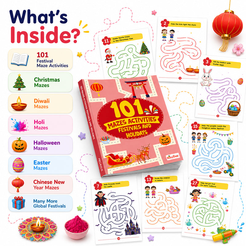 101 Mazes Activities – Animals Book for Kids | Animal Maze Puzzle & Activity Book | Age 3+