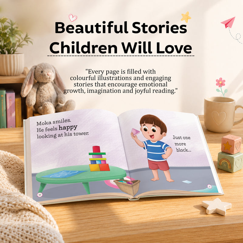 Moka's Happy-Sad Day - Moral Story Book for Kids Teaches Good Habits, Listening Skills & Positive Behaviour for Children (Age 2+ Years)