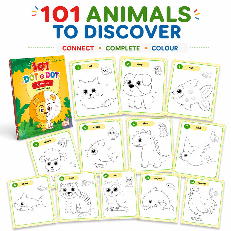 101 Dot to Dot Activities – Adventure World Dot-to-Dot Activity Book (Age 3+ Years) Educational Puzzle Workbook