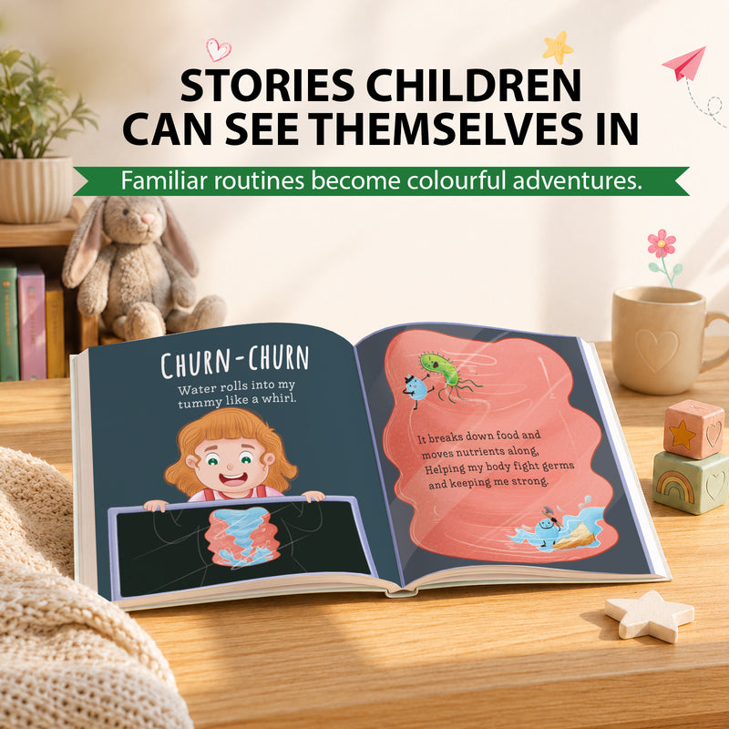 What Happens When I Drink Water Book for Kids (Age 2+ Years) Healthy Habits Story Book | Early Learning Book for Boys and Girls.