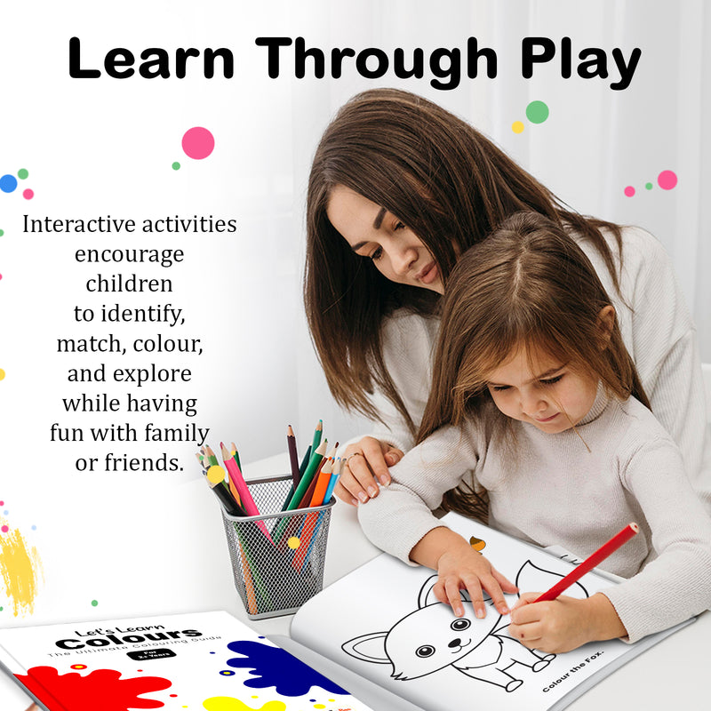 Let’s Learn Colours Book for Kids - Colour Recognition and Early Learning Workbook For 2+ Years Boys and Girls