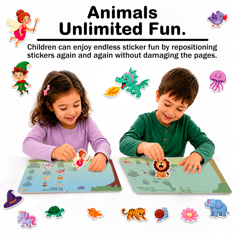 Peel Stick & Play Seasons Book for Kids – Reusable Seasons Sticker Activity Book (Age 2+ Years)