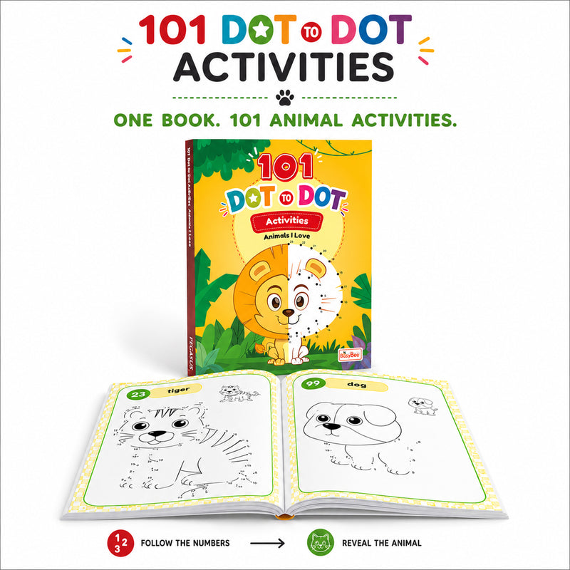 101 Dot to Dot Activities – Adventure World Dot-to-Dot Activity Book (Age 3+ Years) Educational Puzzle Workbook
