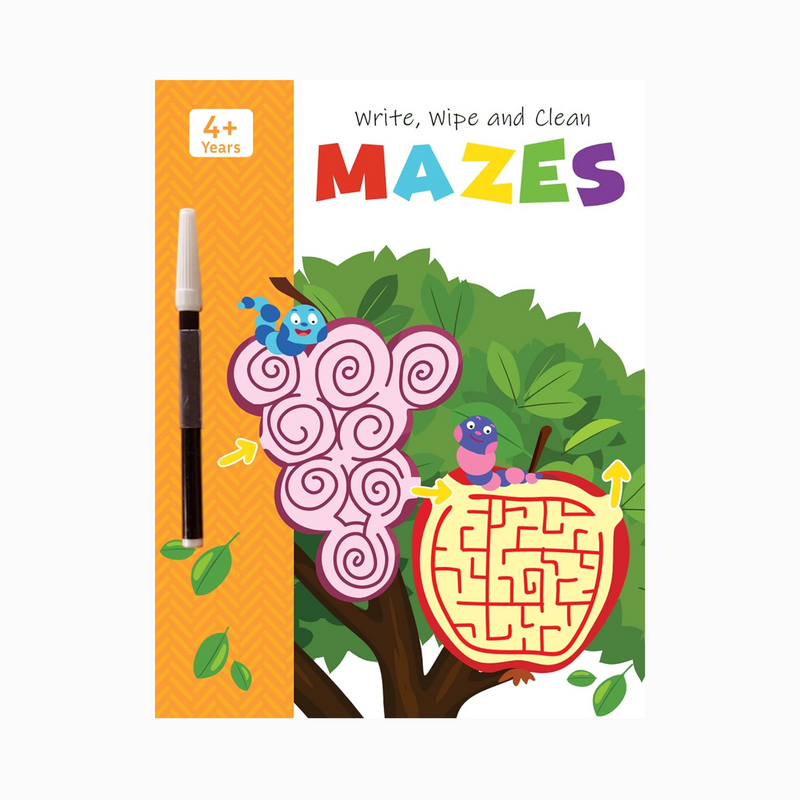 Mazes - Write, Wipe and Clean Book