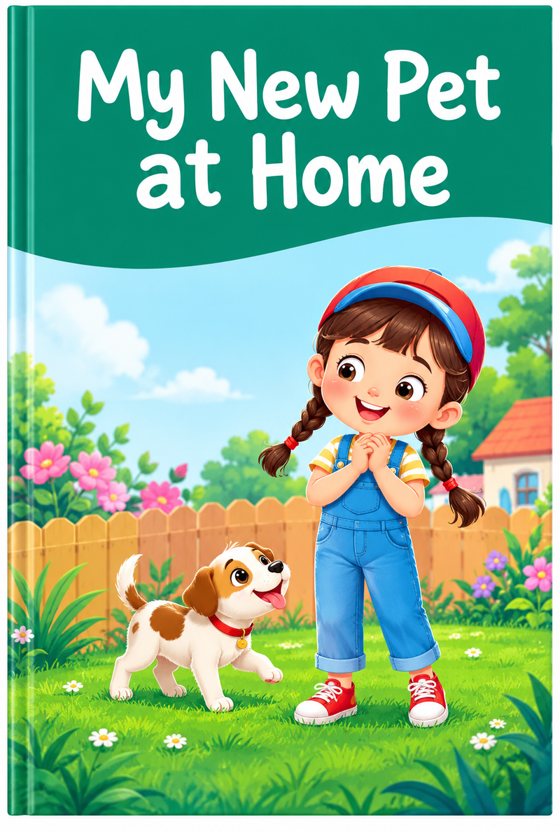 My New Pet at Home Story Book for Kids (Age 3+)