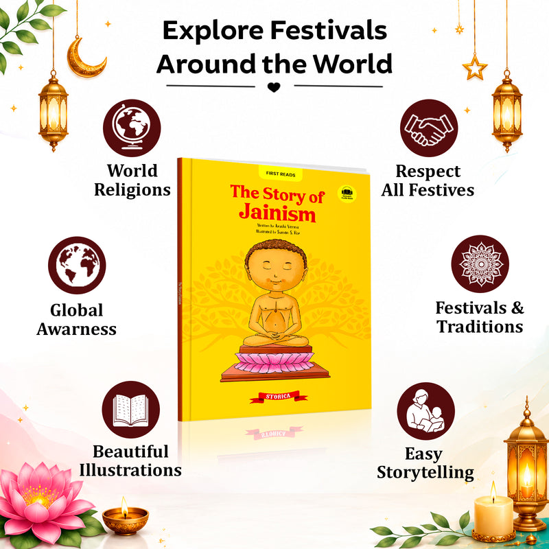 The Story of Jainism for Kids - Learn Jain Religion, Mahavira's Teachings, Indian Culture & Values (Age 4+ Years)