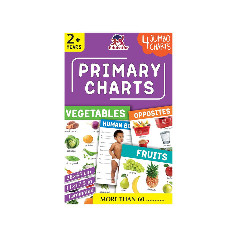 Primary charts for children's, Children's Jumbo Primary Charts 