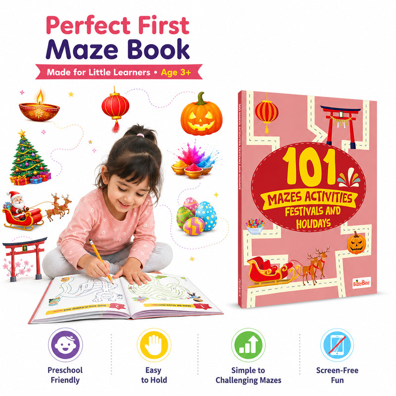 101 Mazes Activities – Space Book for Kids | Space Maze Puzzle & Activity Book | Age 3+