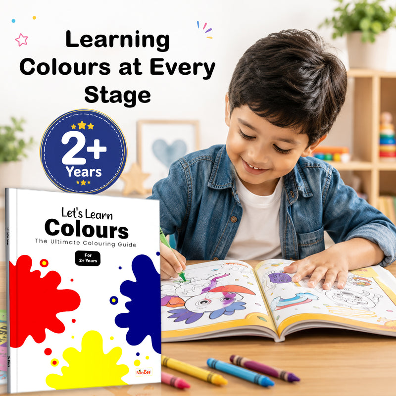 Let’s Learn Colours Book for Kids - Colour Recognition and Early Learning Workbook For 2+ Years Boys and Girls