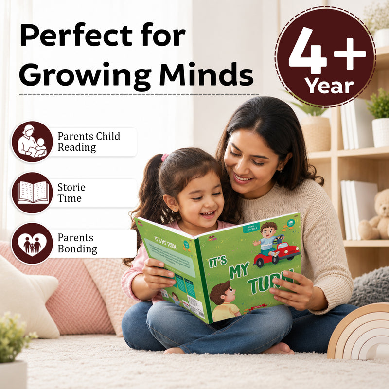 It's My Turn - Moral Story Book for Kids Teaches Good Habits, Listening Skills & Positive Behaviour for Children (Age 2+ Years)