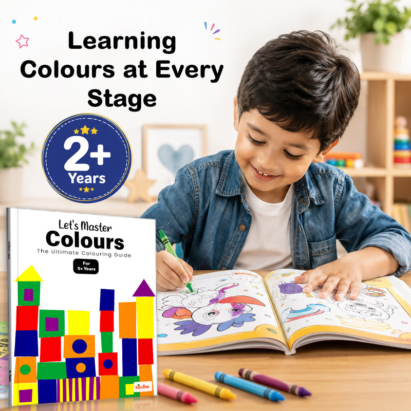Let’s Master Colours Book for Kids - Colour Recognition and Early Learning Workbook For 5+ Years, Boys and Girls