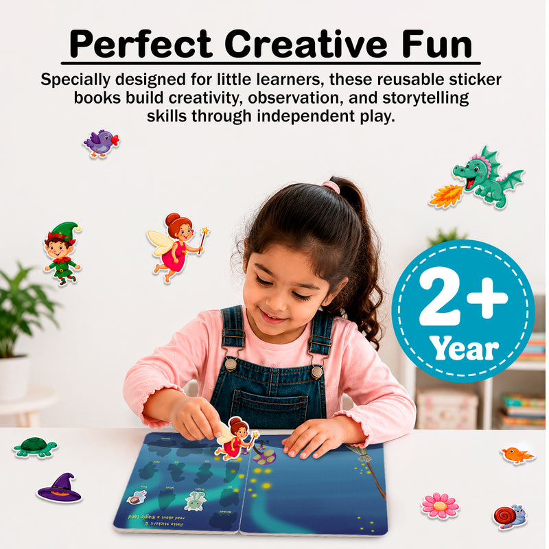 Peel Stick & Play Underwater Book for Kids – Reusable Sticker Sea Activity Book (Age 2+ Years)