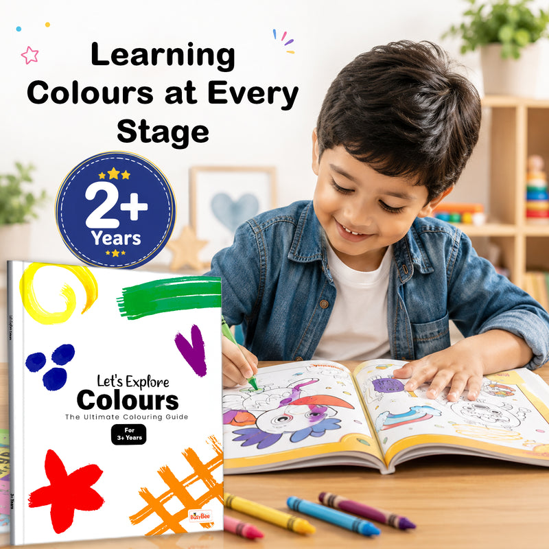 Let’s Explore Colours Book for Kids - Colour Recognition and Early Learning Workbook For 3+ Years Boys and Girls