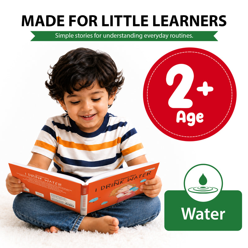 What Happens When I Drink Water Book for Kids (Age 2+ Years) Healthy Habits Story Book | Early Learning Book for Boys and Girls.