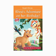 Rhea's adventure on her birthday storybook, wildlife book for young readers
