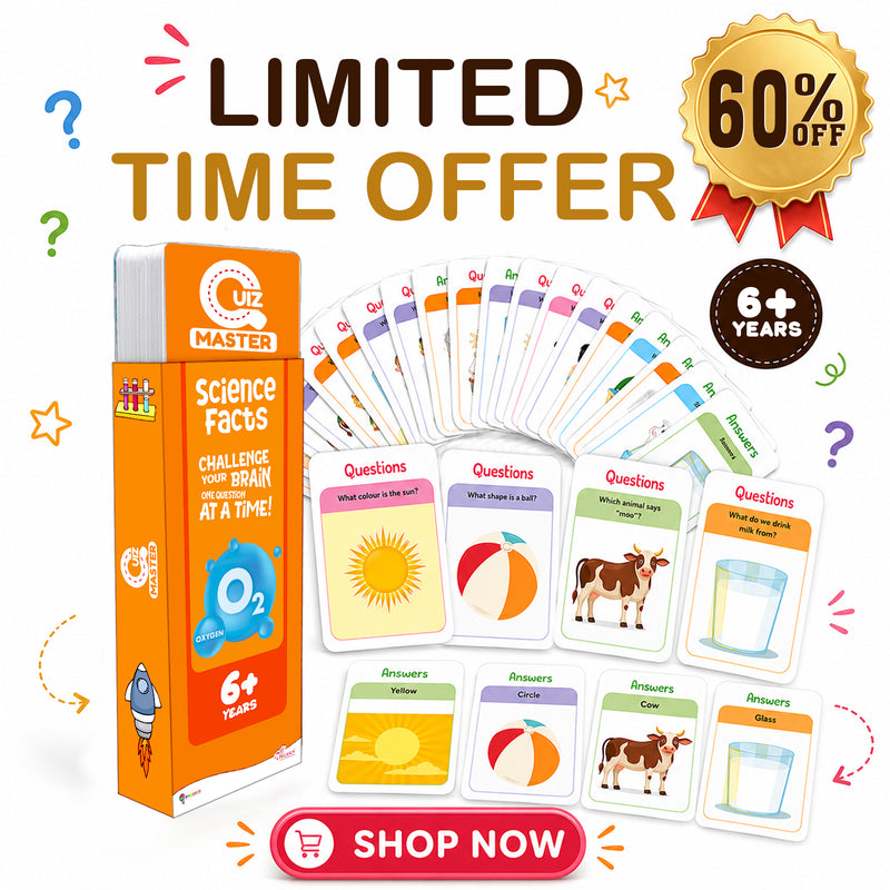 Quiz Master Science Facts for Kids (Age 5+ Years) Quiz Challenge Educational Cards and Brain Teaser Learning Game
