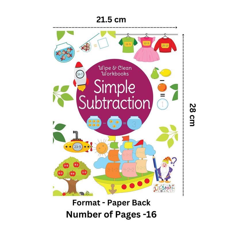 Subtraction - Wipe & Clean Workbook