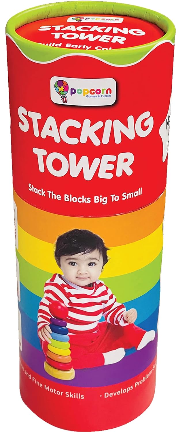 My First Wooden Stacking Rings | Popcorn Early Learning Toy