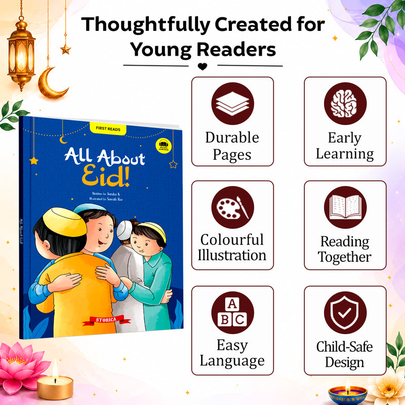 All About Eid for Kids - Learn Islamic Traditions, Islamic Values, Teachings, Traditions and Festivals  (Age 4+ Years)
