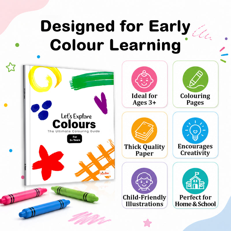 Let’s Play Colours Book for Kids - Colour Recognition and Early Learning Workbook For 4+ Years, Boys and Girls