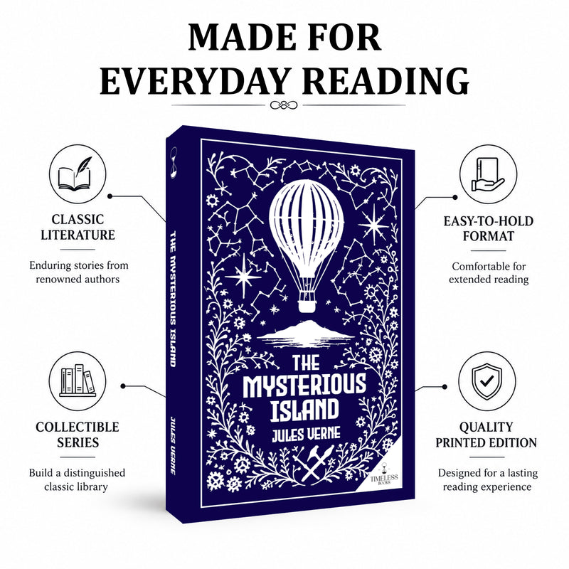 The Mysterious Island by Jules Verne - Classic Adventure Novel | Science Fiction & English Literature Book