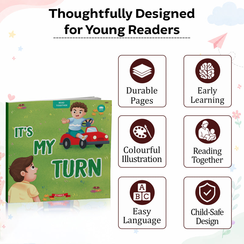 It's My Turn - Moral Story Book for Kids Teaches Good Habits, Listening Skills & Positive Behaviour for Children (Age 2+ Years)