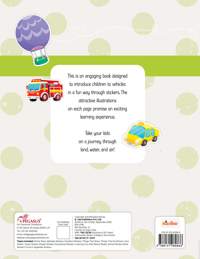 My First Things That Move – Sticker Book