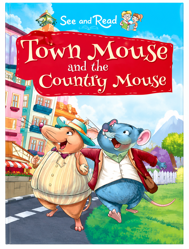 Town Mouse and the Country Mouse Story Book for Kids (Age 3+)