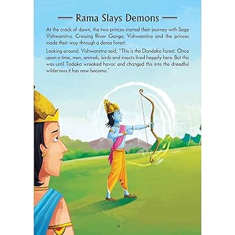 Pegasus Religious Books Set of 2- Shrimad Bhagavad Gita & Ramayana for Children