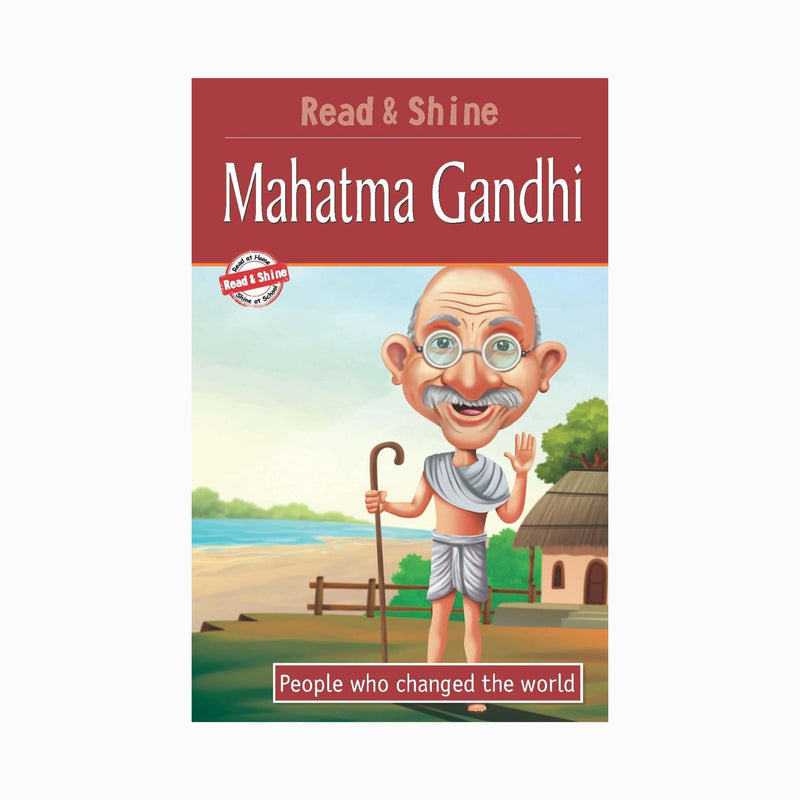 Mahatma Gandhi leader of country, Mahatma Gandhi reading books for childrens