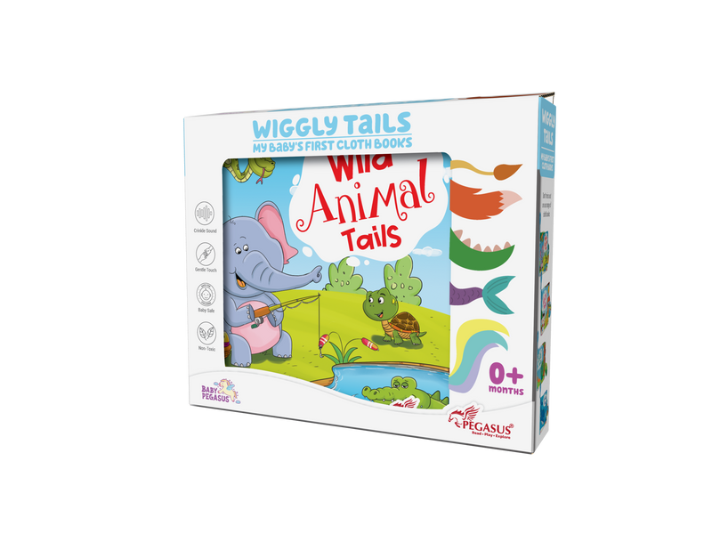 Wild Animals | Soft Cloth Crinkle Book for Babies (0+ Months)